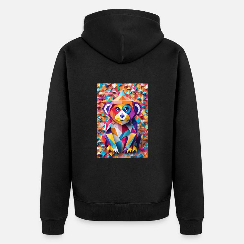 Bébé singe - Veste à capuche bio Premium Unisexe - noir