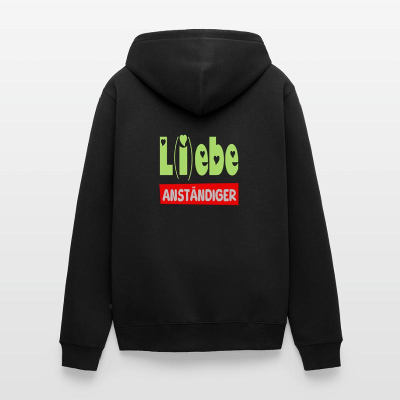 lebe anständiger II Unisex Premium Bio Zip Hoodie