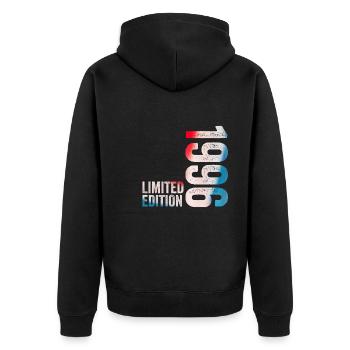 1996 Birthday Gift 1996 Limited Edition - Unisex Premium Organic Zip Hoodie - black - Back - Nico (187cm)