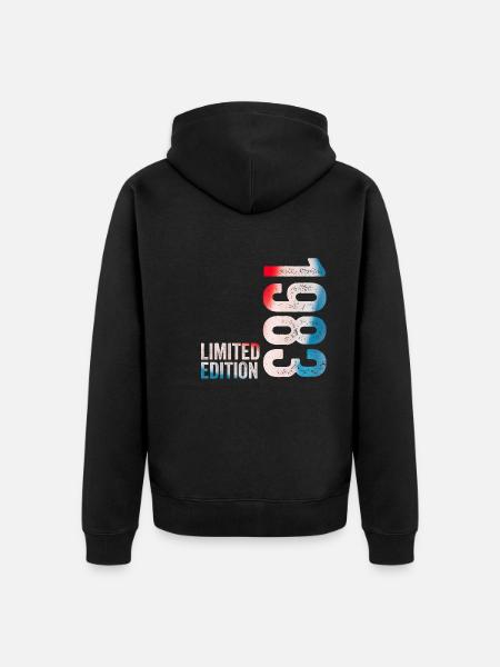 1983 Birthday Gift 1983 Limited Edition - Unisex Premium Organic Zip Hoodie - black