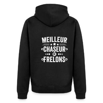 Meilleur Chasseur De Frelons Cadeau Drôles Frelon - Veste à capuche bio Premium Unisexe - noir - Dos - Nico (187cm)