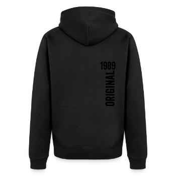 1989 Anniversary Gift 1989 Limited Edition 1989 - Unisex Premium Organic Zip Hoodie - black - Back - Nico (187cm)