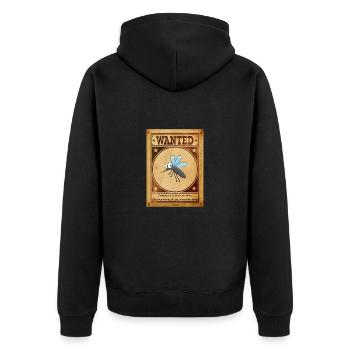 Wanted Moustique - Veste à capuche bio Premium Unisexe - noir - Dos - Nico (187cm)