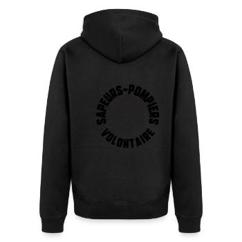 Sapeur pompier - Veste à capuche bio Premium Unisexe - noir - Dos - Nico (187cm)