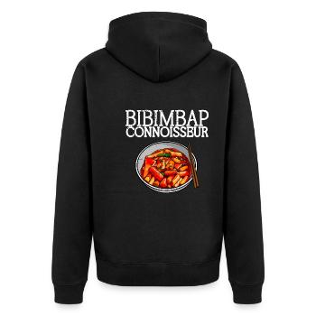 bibimbap rice asian korean culture gerischt kitchen - Unisex Premium Organic Zip Hoodie - black - Back - Nico (187cm)