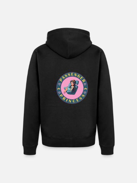 Passenger Princess Always - Unisex Premium Organic Zip Hoodie - black