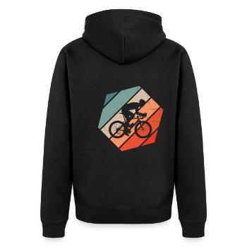 Cyclisme de route Vélo de route Vélo de route Cycliste de route - Veste à capuche bio Premium Unisexe - noir - Dos - Nico (187cm)