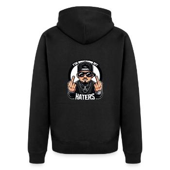 Cool Gangsters - Veste à capuche bio Premium Unisexe - noir - Dos - Nico (187cm)