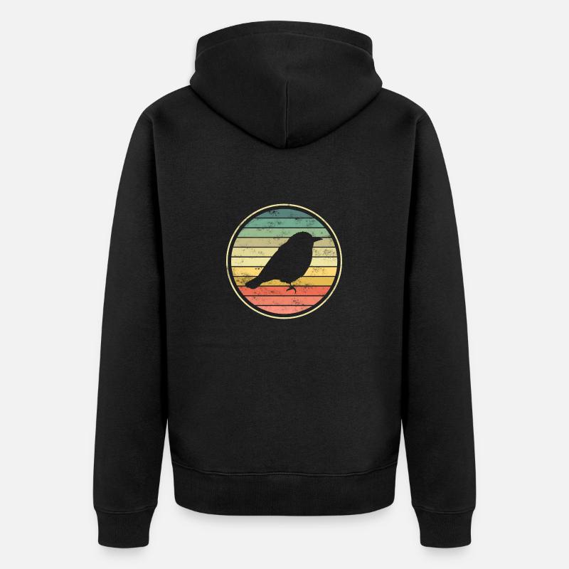 oiseaux oiseaux - Veste à capuche bio Premium Unisexe - noir