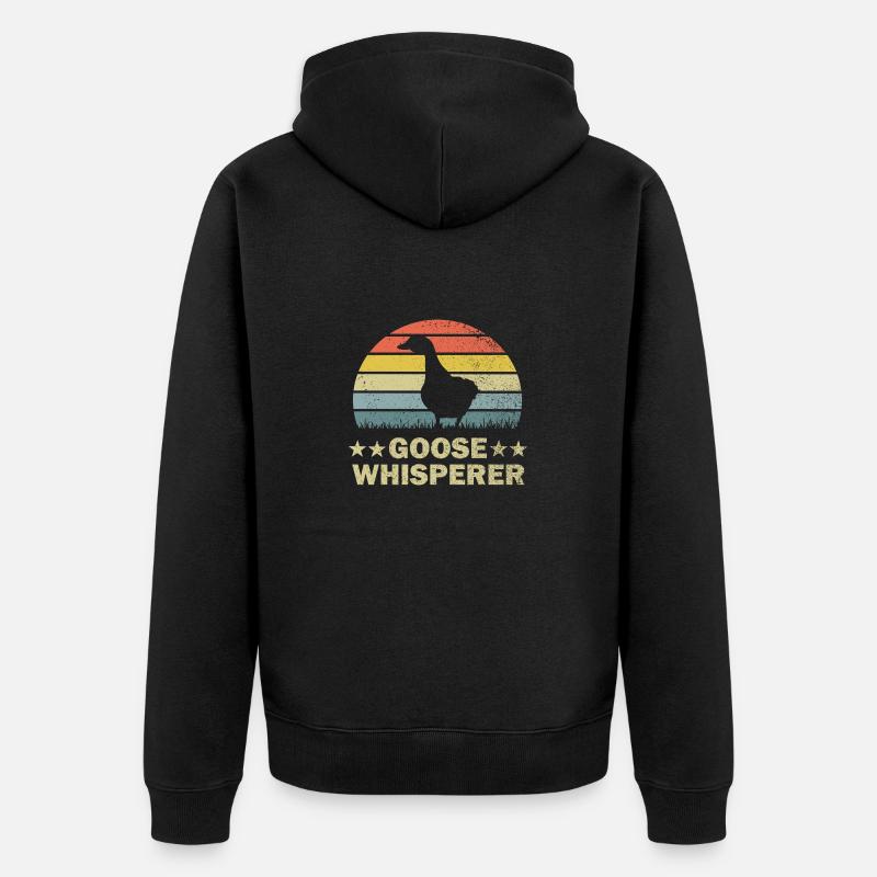 Oies - Veste à capuche bio Premium Unisexe - noir