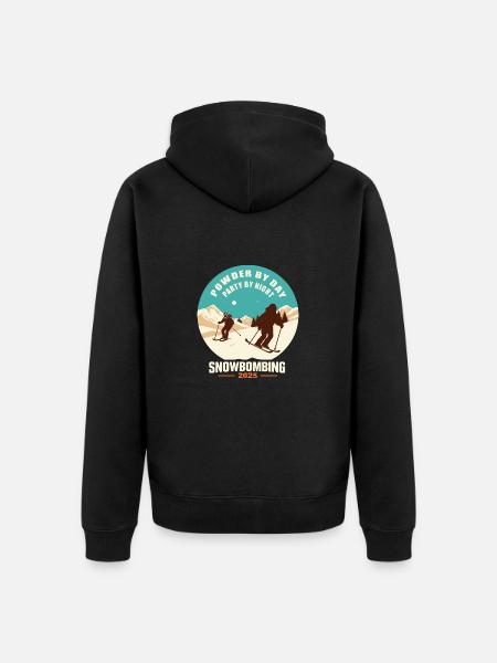 Snowbombing 2025 - Unisex Premium Organic Zip Hoodie - black