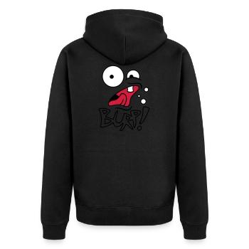 Burp! - Veste à capuche bio Premium Unisexe - noir - Dos - Nico (187cm)