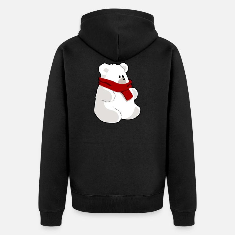 Polar Bear - Veste à capuche bio Premium Unisexe - noir