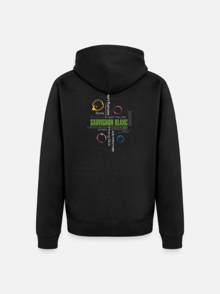Sauvignon Blanc - Unisex Premium Bio Zip Hoodie - Schwarz