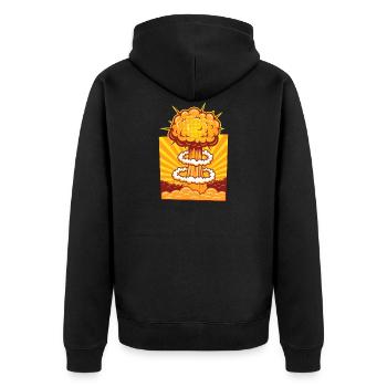 Explosion de bande dessinée - Veste à capuche bio Premium Unisexe - noir - Dos - Nico (187cm)