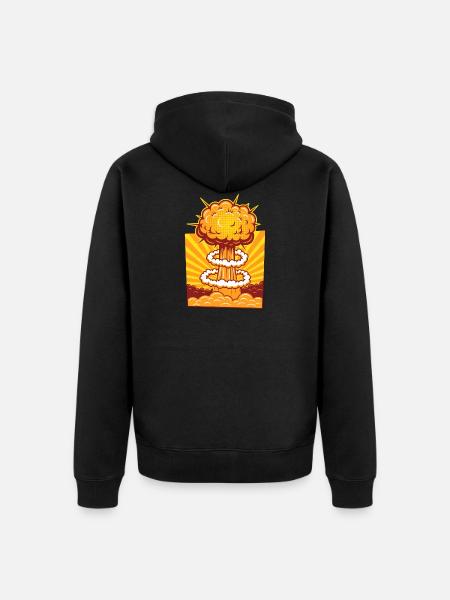 Explosion de bande dessinée - Veste à capuche bio Premium Unisexe - noir