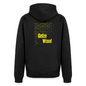Cadeau de stade de football du mur jaune de Dortmund - Veste à capuche bio Premium Unisexe - noir - Dos - Nico (187cm)