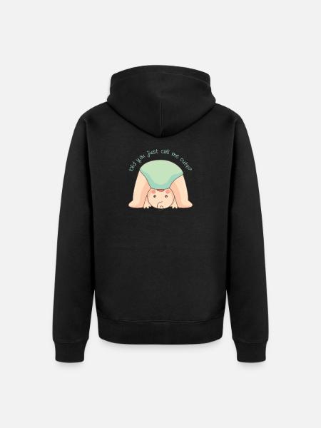 BABY CALL - Unisex Premium Organic Zip Hoodie - black