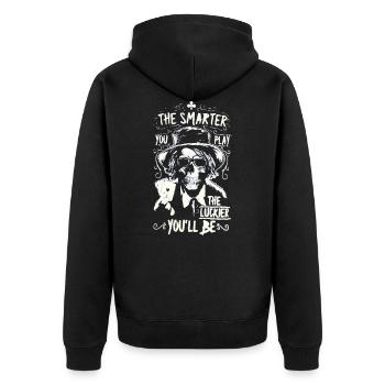 Poker Poker Rengaine - Veste à capuche bio Premium Unisexe - noir - Dos - Nico (187cm)