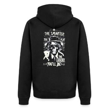 Poker Poker - Veste à capuche bio Premium Unisexe - noir - Dos - Nico (187cm)