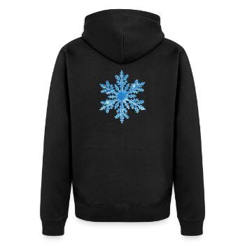 flocon de neige - Veste à capuche bio Premium Unisexe - noir - Dos - Nico (187cm)