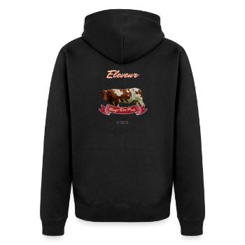 Race - Veste à capuche bio Premium Unisexe - noir - Dos - Nico (187cm)