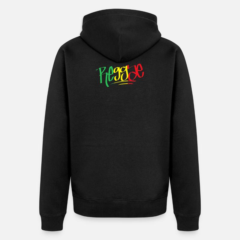 Reggae Rasta - Veste à capuche bio Premium Unisexe - noir