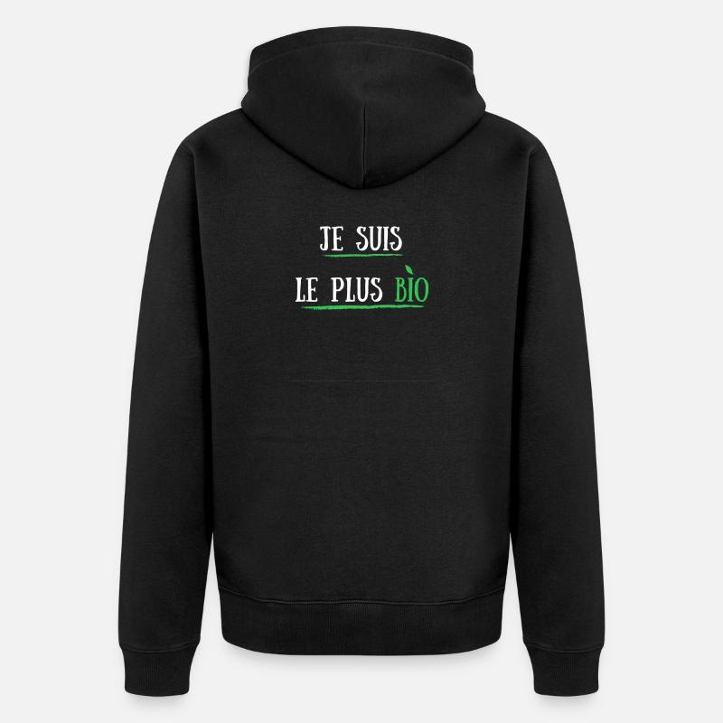 JE SUIS LE PLUS BIO - Veste à capuche bio Premium Unisexe - noir