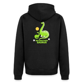 Big Brother Saurus - Veste à capuche bio Premium Unisexe - noir - Dos - Nico (187cm)