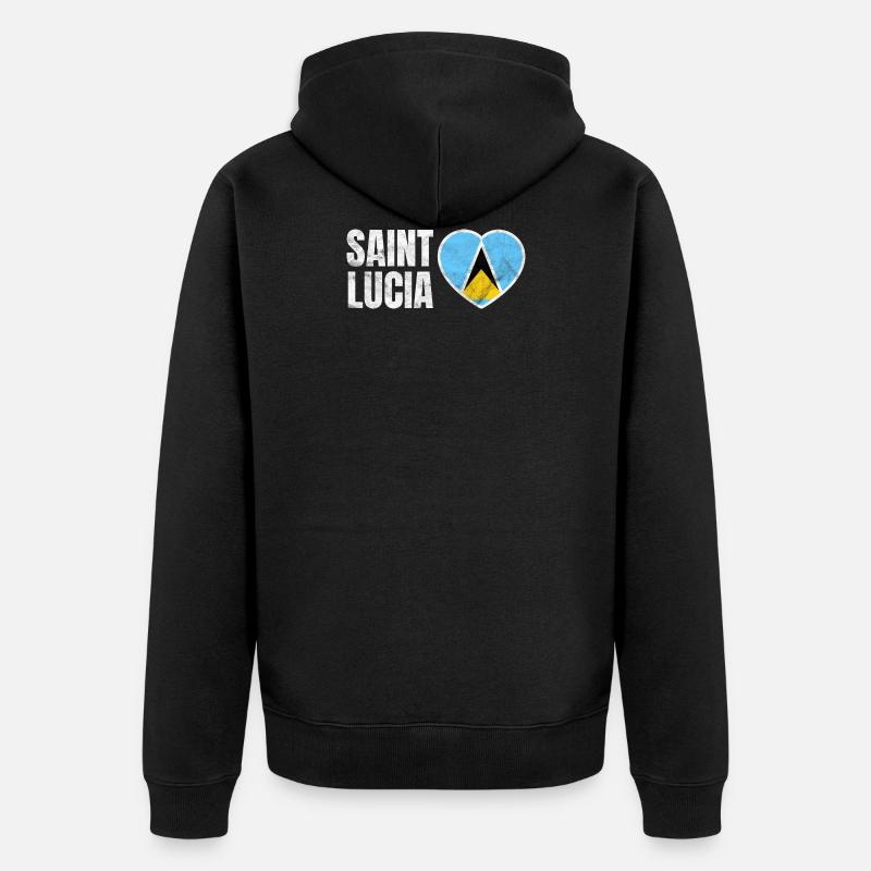 Sainte-Lucie - Veste à capuche bio Premium Unisexe - noir