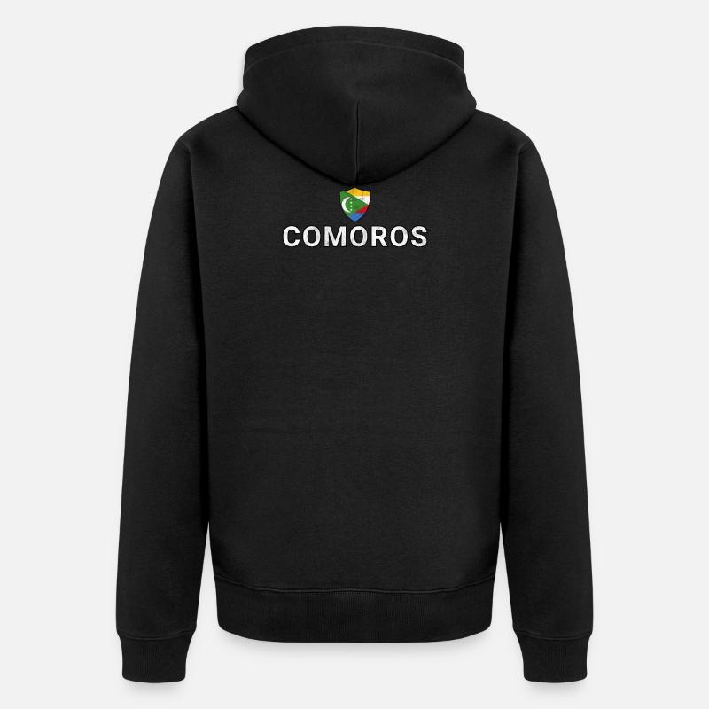 Comores - Veste à capuche bio Premium Unisexe - noir