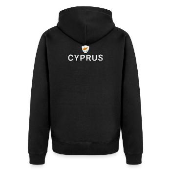 Chypre - Veste à capuche bio Premium Unisexe - noir - Dos - Nico (187cm)