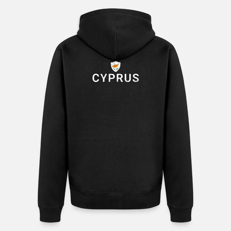 Chypre - Veste à capuche bio Premium Unisexe - noir