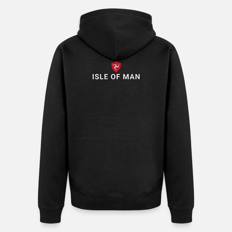 Île de Man - Veste à capuche bio Premium Unisexe - noir