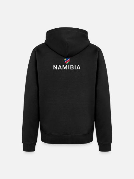 Namibia - Unisex Premium Bio Zip Hoodie - Schwarz