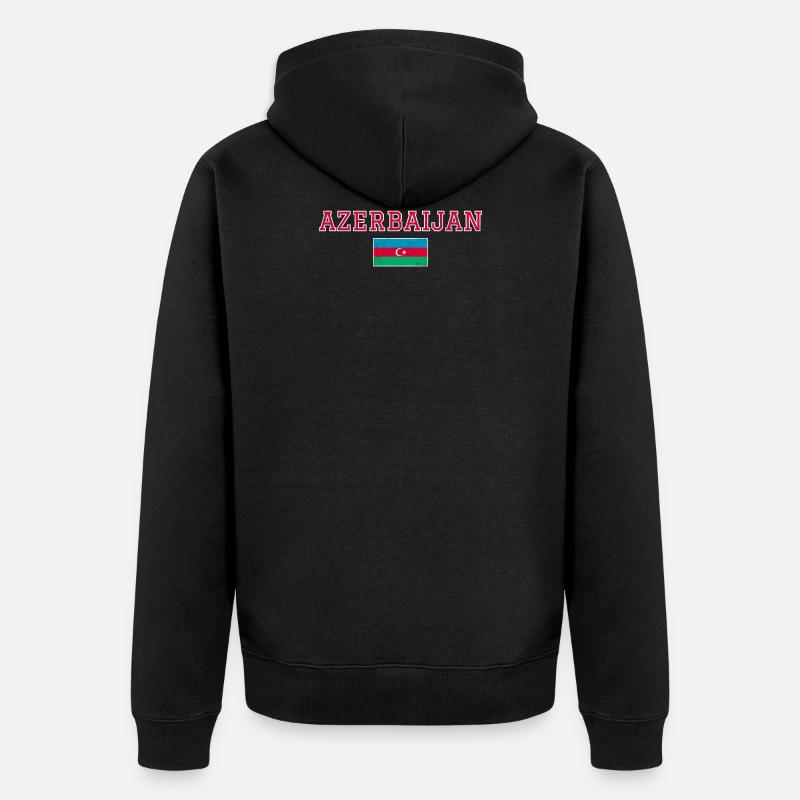 Azerbaïdjan - Veste à capuche bio Premium Unisexe - noir