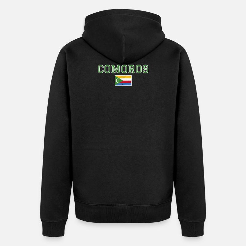 Comores - Veste à capuche bio Premium Unisexe - noir