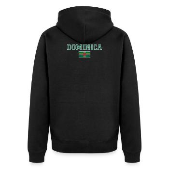 Dominique - Veste à capuche bio Premium Unisexe - noir - Dos - Nico (187cm)