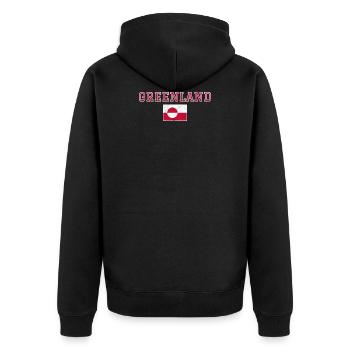 Groenland - Veste à capuche bio Premium Unisexe - noir - Dos - Nico (187cm)