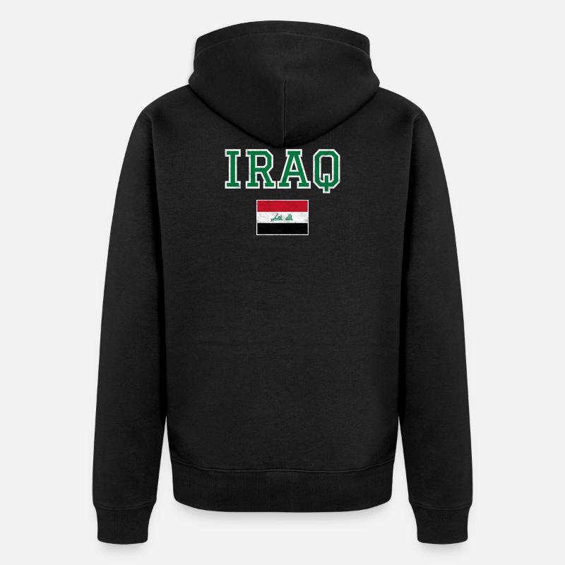 Irak - Veste à capuche bio Premium Unisexe - noir