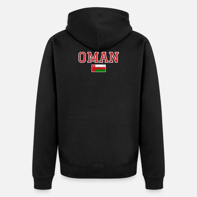 Oman - Unisex Premium Bio Zip Hoodie - Schwarz