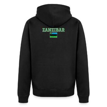 Zanzibar - Veste à capuche bio Premium Unisexe - noir - Dos - Nico (187cm)