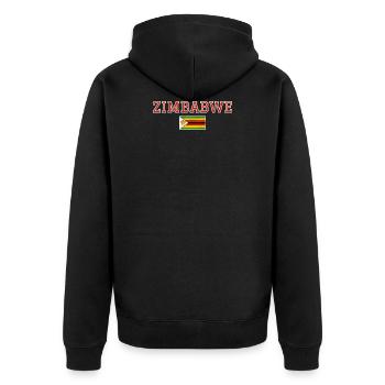 Zimbabwe - Veste à capuche bio Premium Unisexe - noir - Dos - Nico (187cm)