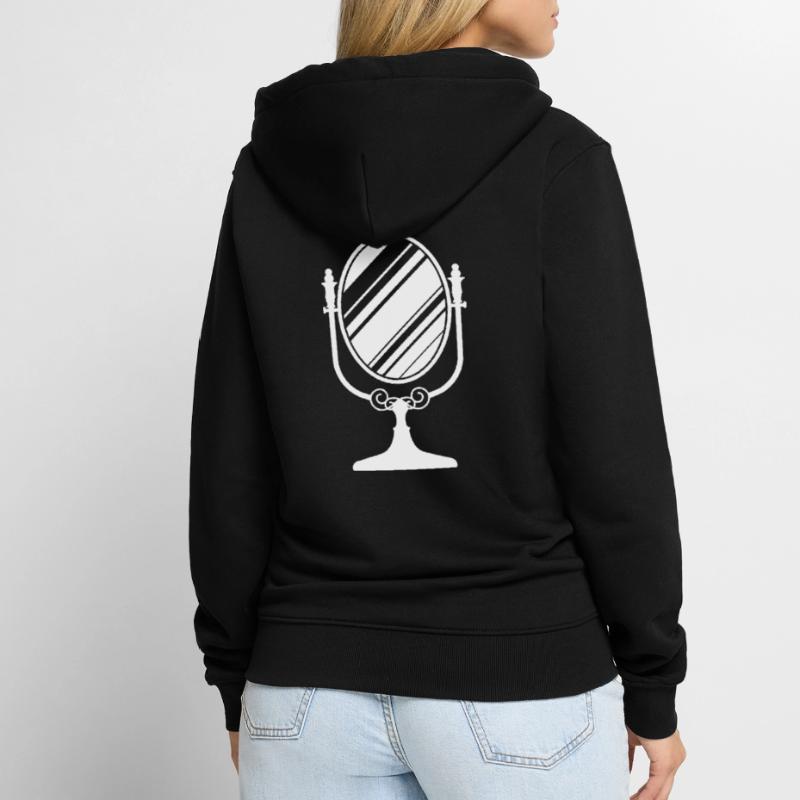Mirror icon Unisex Premium Organic Zip Hoodie