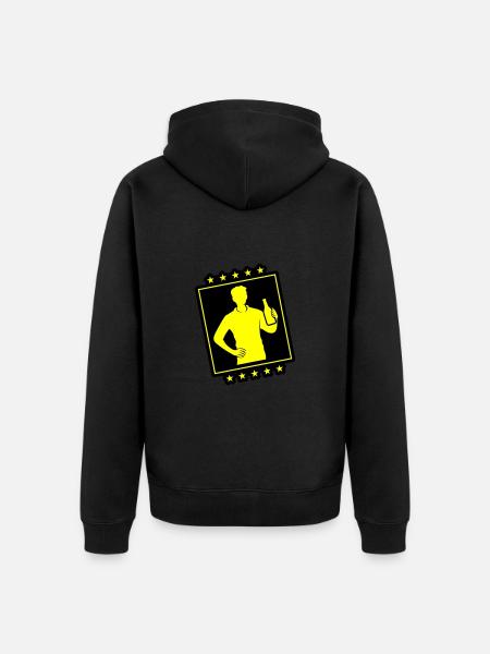 Beer Drinking Party - Unisex Premium Organic Zip Hoodie - black