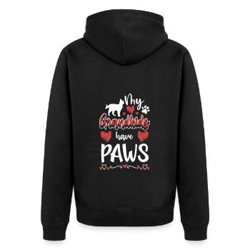 Chaton Chat de compagnie Chat sauvage - Veste à capuche bio Premium Unisexe - noir - Dos - Nico (187cm)