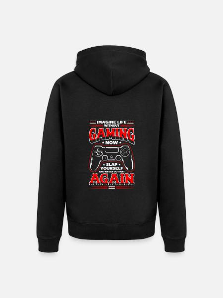 Nerd Tournament Geek - Unisex Premium Organic Zip Hoodie - black