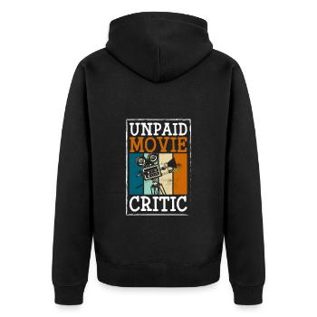 cinéphile acteur flap Hollywood - Veste à capuche bio Premium Unisexe - noir - Dos - Nico (187cm)