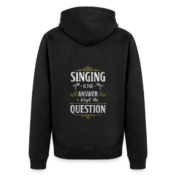 Singing Passion Musical Band - Veste à capuche bio Premium Unisexe - noir - Dos - Nico (187cm)