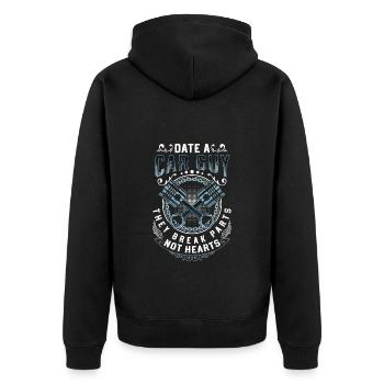 Tuning Turbo Screwdriver Racing Car - Unisex Premium Organic Zip Hoodie - black - Back - Nico (187cm)
